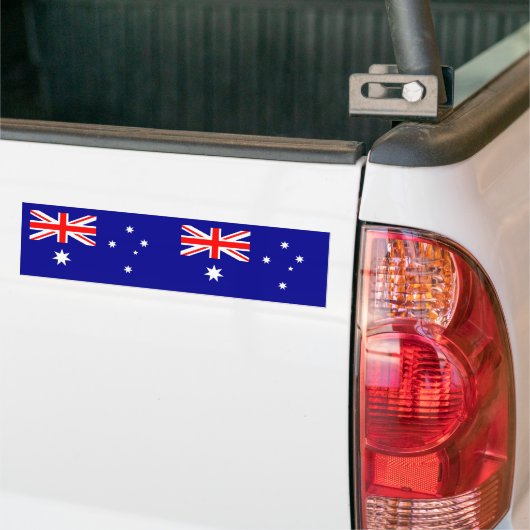 Patriottische Australische vlag Bumpersticker (Op Truck)