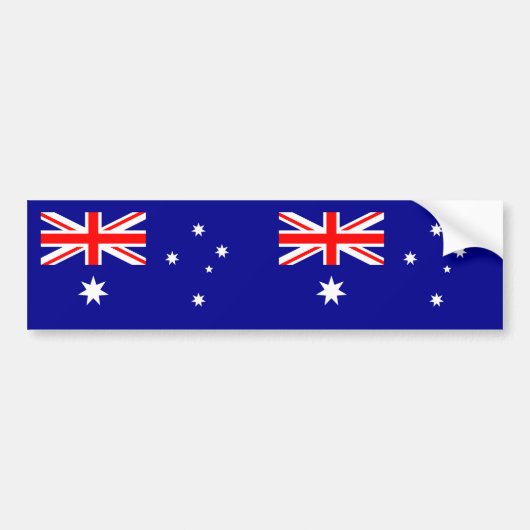 Patriottische Australische vlag Bumpersticker (Voorkant)