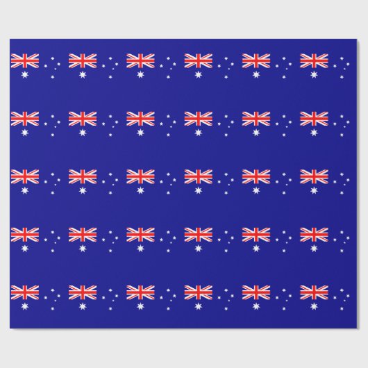 Patriottische Australische vlag Cadeaupapier (Vlak)