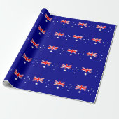 Patriottische Australische vlag Cadeaupapier (Uitgerold)