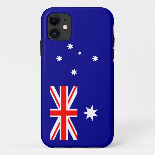 Patriottische Australische vlag Case-Mate iPhone Case (Achterkant)