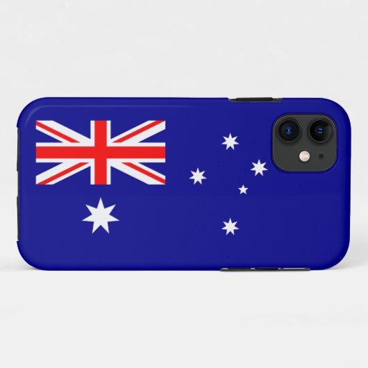 Patriottische Australische vlag Case-Mate iPhone Case (Achterkant (horizontaal))