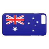 Patriottische Australische vlag Case-Mate iPhone Case (Achterkant (Horizontaal))