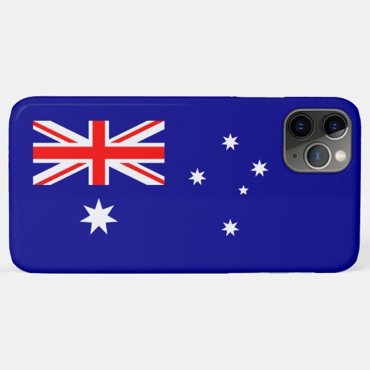 Patriottische Australische Vlag Case-Mate iPhone Case (Achterkant (horizontaal))