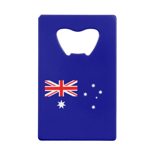 Patriottische Australische vlag Creditkaart Flessenopener (Voorkant)