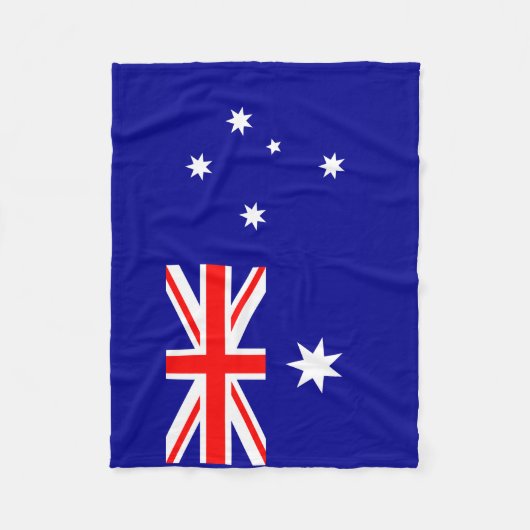 Patriottische Australische vlag Fleece Deken (Voorkant)