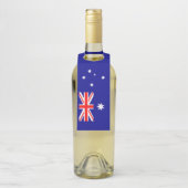 Patriottische Australische vlag Flessenhanger (Op fles)