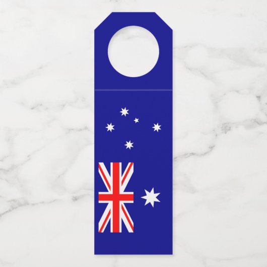 Patriottische Australische vlag Flessenhanger (Voorkant)