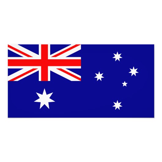 Patriottische Australische vlag Foto Afdruk (Voorkant)