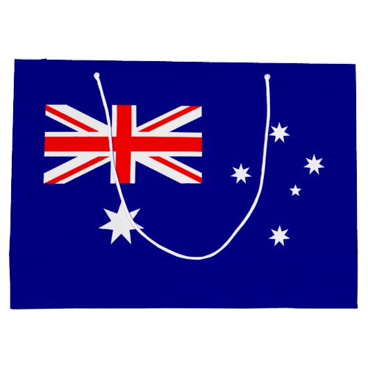 Patriottische Australische vlag: grote cadeautas (Achterkant)