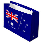 Patriottische Australische vlag: grote cadeautas (Voorkant Gekanteld)