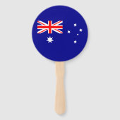 Patriottische Australische vlag Handwaaier (Achterkant)