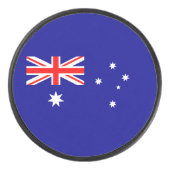 Patriottische Australische vlag Hockey Puck (Voorkant)