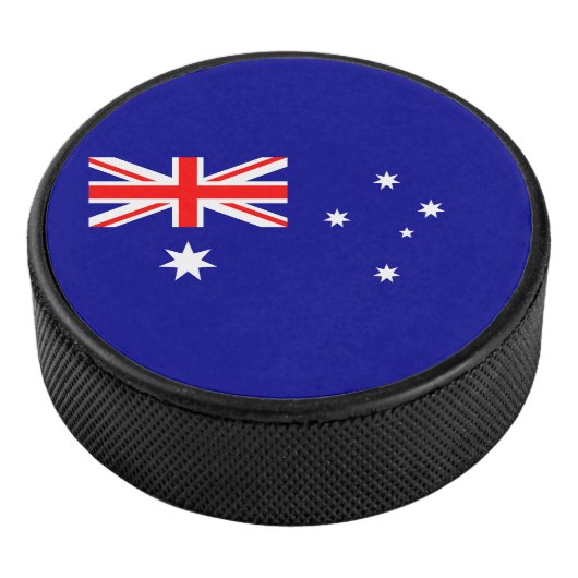 Patriottische Australische vlag Hockey Puck (3/4)