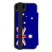 Patriottische Australische vlag Incipio iPhone Portemonnee Hoesje (Agenda Achterkant)