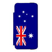 Patriottische Australische vlag Incipio iPhone Portemonnee Hoesje (Voorkant Agenda)