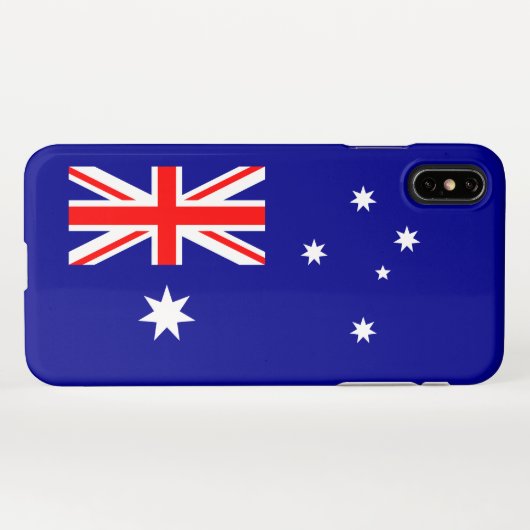 Patriottische Australische vlag iPhone Hoesje (Achterkant horizontaal)