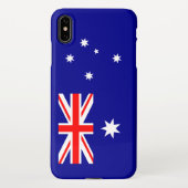 Patriottische Australische vlag iPhone Hoesje (Achterkant)