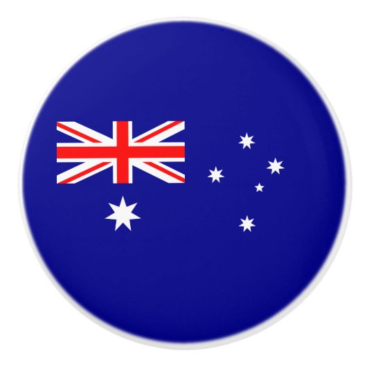 Patriottische Australische vlag Keramische Knop (Voorkant)