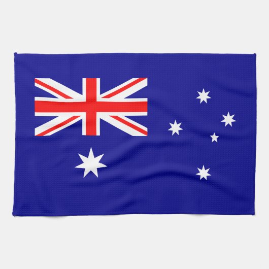 Patriottische Australische Vlag Keukenhanddoek (Horizontaal)