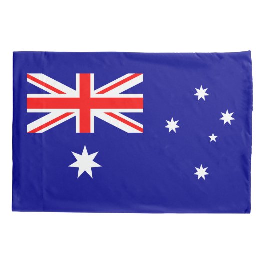 Patriottische Australische vlag Kussensloop (Achterkant)