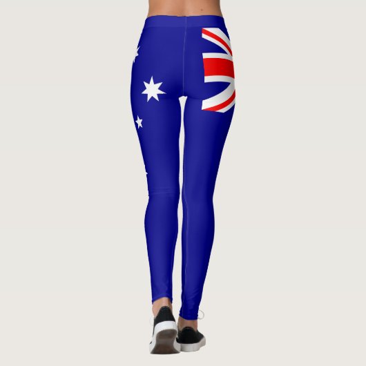 Patriottische Australische vlag Leggings (Achterkant)