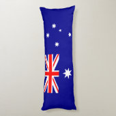 Patriottische Australische vlag Lichaamskussen (Achterkant (Verticaal))
