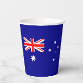 Patriottische Australische vlag Papieren Bekers (Achterkant)