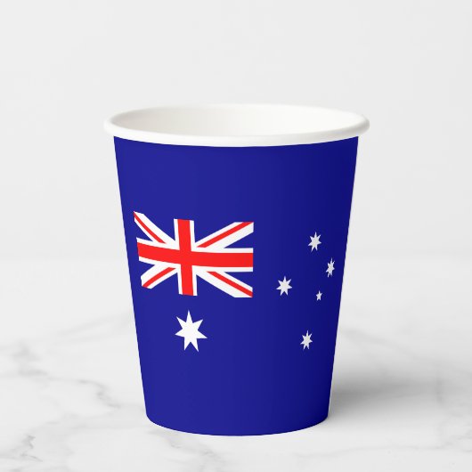 Patriottische Australische vlag Papieren Bekers (Achterkant)