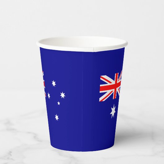 Patriottische Australische vlag Papieren Bekers (Rechts)