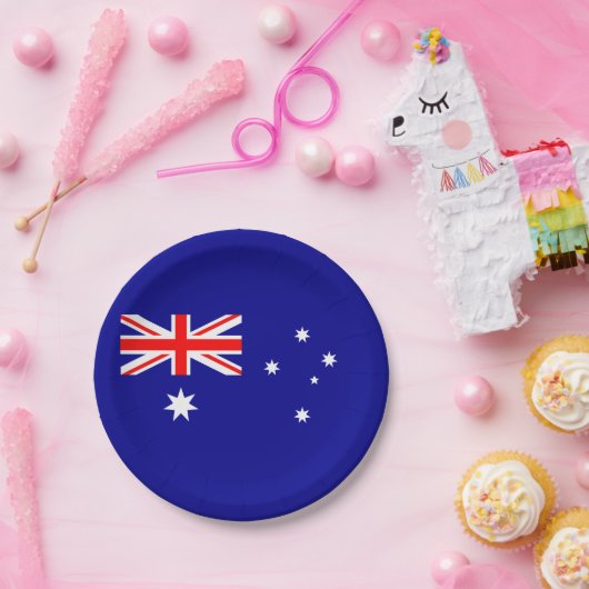 Patriottische Australische vlag Papieren Bordje (Feest)