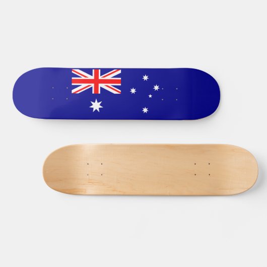 Patriottische Australische vlag Persoonlijk Skateboard (Horizontaal)