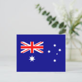 Patriottische Australische Vlag Prentbriefkaart Briefkaart (Staand voorkant)