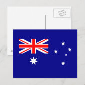 Patriottische Australische Vlag Prentbriefkaart Briefkaart (Voorkant / Achterkant)