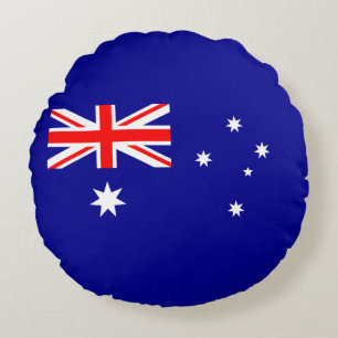 Patriottische Australische vlag Rond Kussen