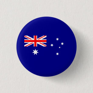 Patriottische Australische vlag Ronde Button 3,2 Cm