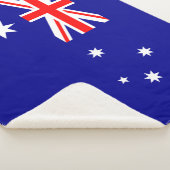Patriottische Australische vlag: Sherpa Blanket Sherpa Deken (3/4)