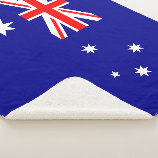 Patriottische Australische vlag: Sherpa Blanket Sherpa Deken (3/4)