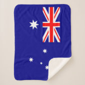 Patriottische Australische vlag: Sherpa Blanket Sherpa Deken (Voorkant)