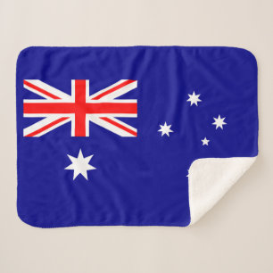 Patriottische Australische Vlag Sherpa Dekbed Deken