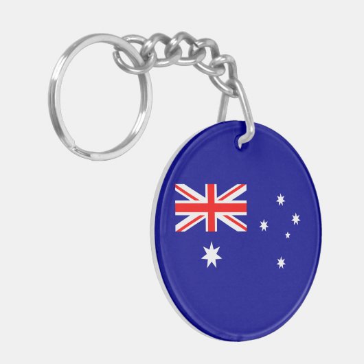 Patriottische Australische vlag Sleutelhanger (Voorkant Links)