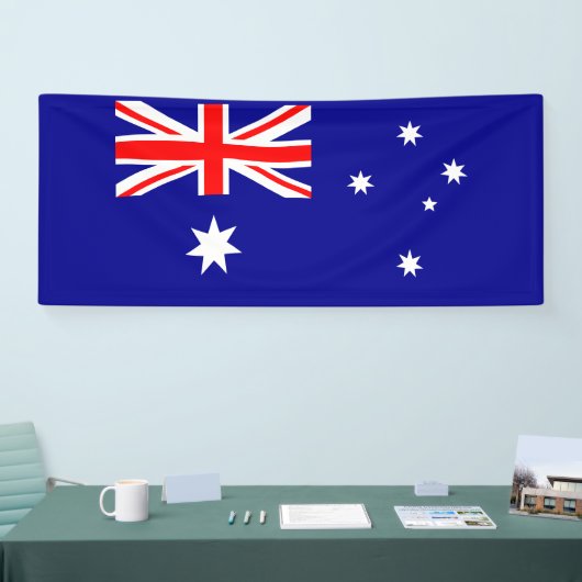 Patriottische Australische vlag Spandoek (Beurs)