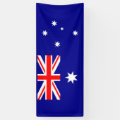 Patriottische Australische vlag Spandoek (Verticaal)