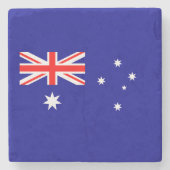 Patriottische Australische vlag Stenen Onderzetter (Voorkant)