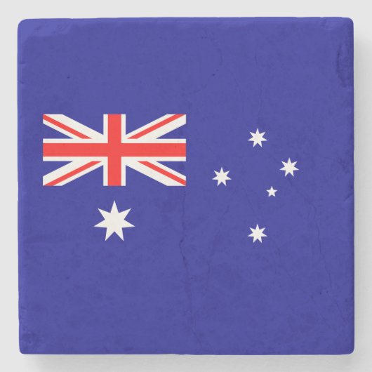 Patriottische Australische vlag Stenen Onderzetter (Voorkant)