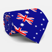 Patriottische Australische vlag Stropdas (Opgerold)