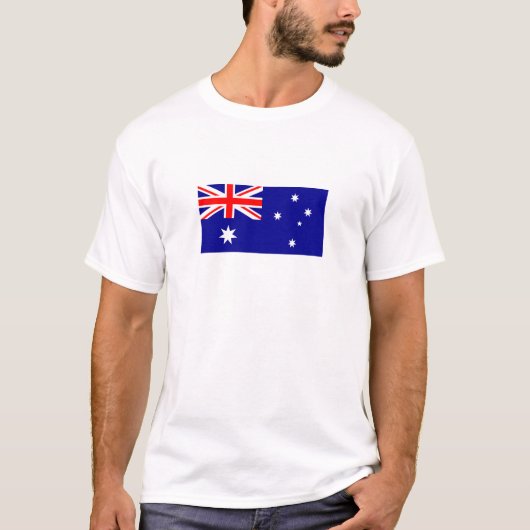 Patriottische Australische vlag T-shirt (Voorkant)