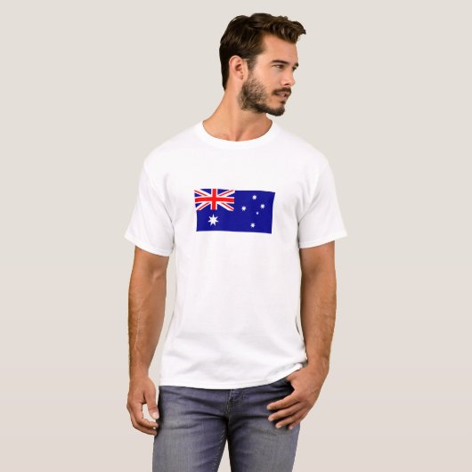 Patriottische Australische vlag T-shirt (Voorkant volledig)