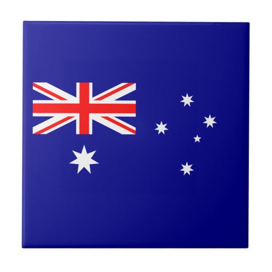 Patriottische Australische vlag Tegeltje (Voorkant)