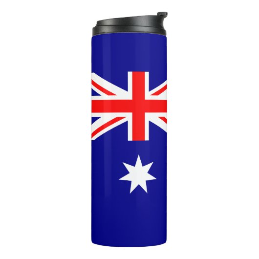 Patriottische Australische vlag Thermosbeker (Gedraaid links)